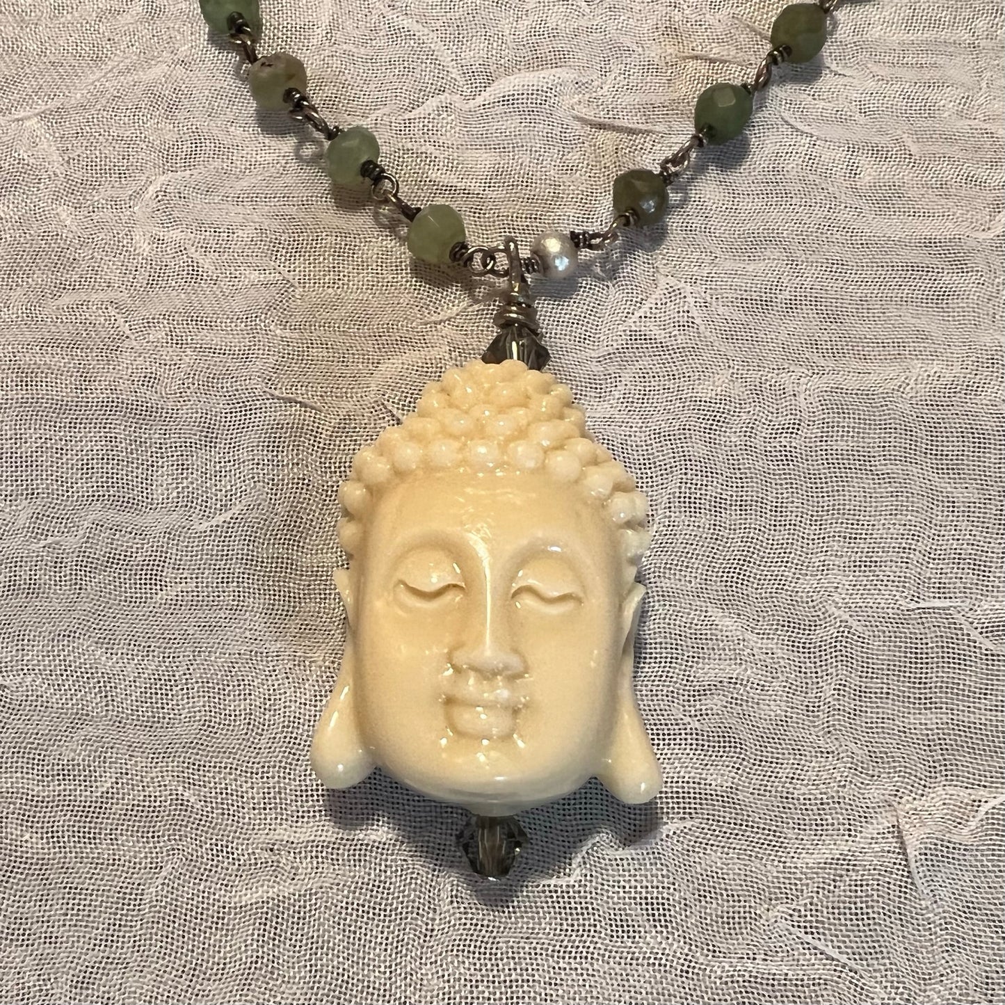 White Somber Buddha