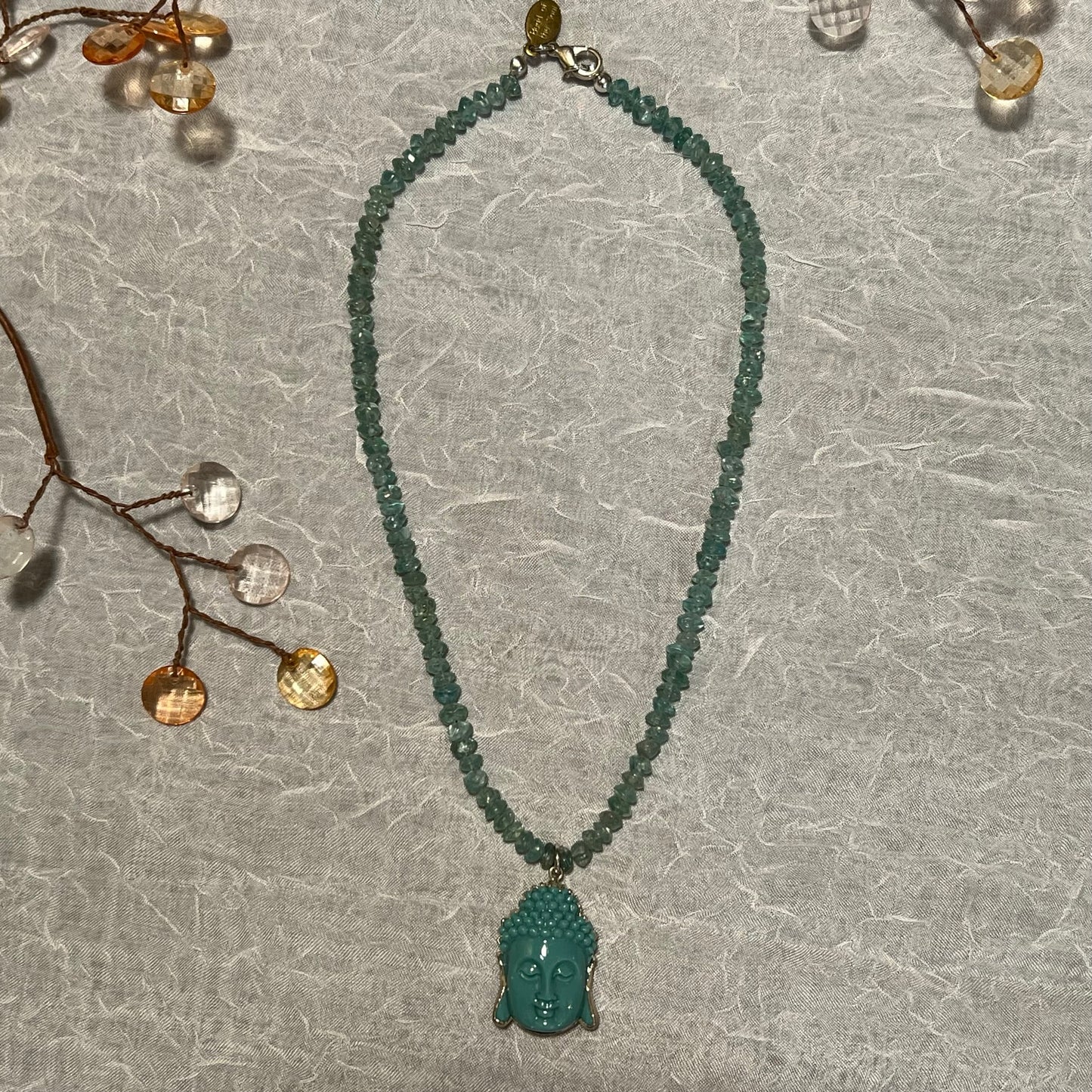 Blue Howlite Buddha Choker