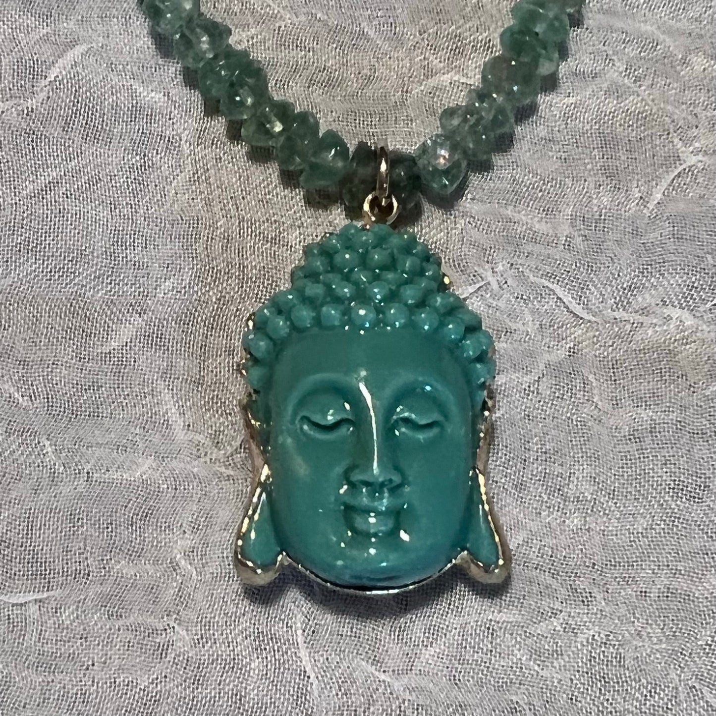 Blue Howlite Buddha Choker