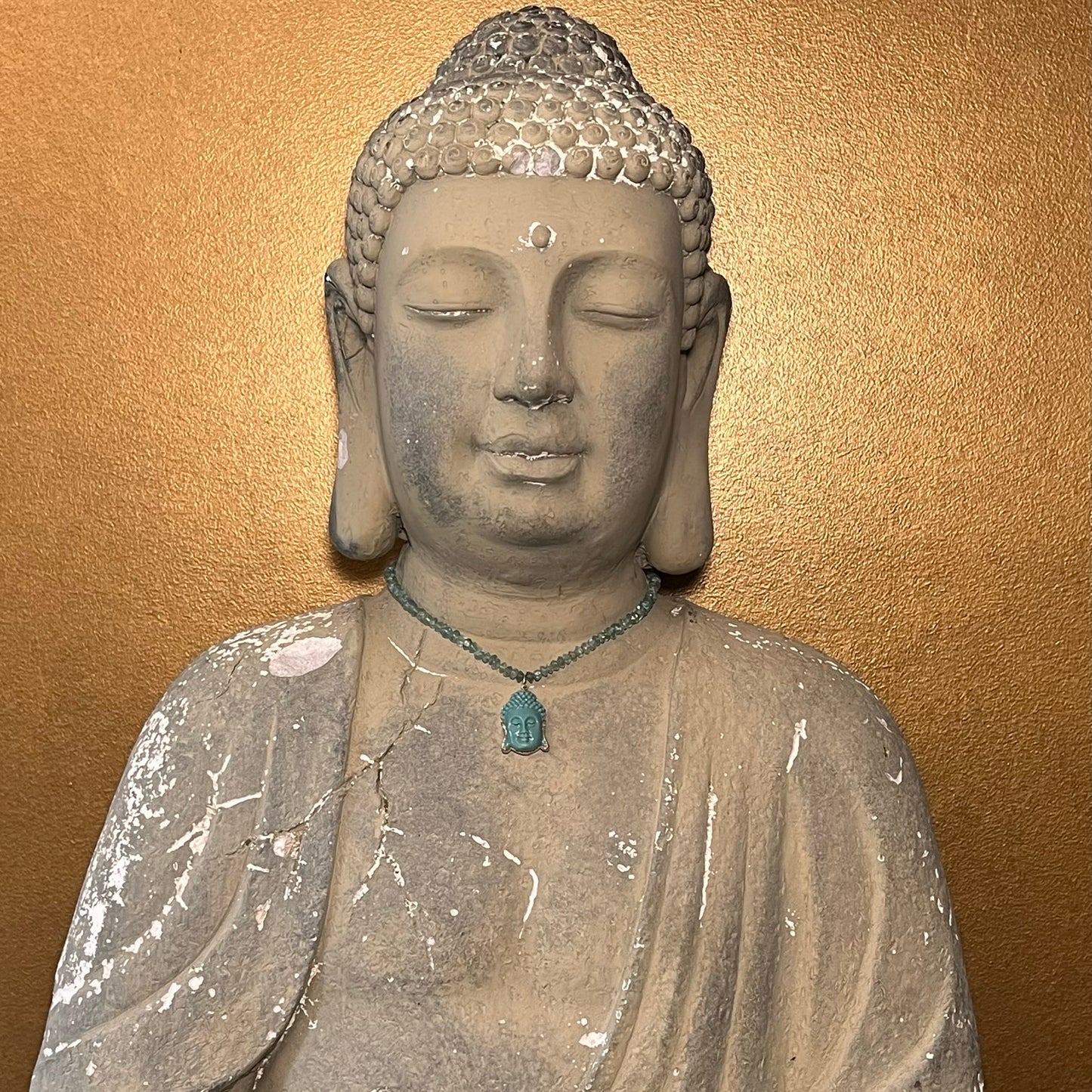 Blue Howlite Buddha Choker
