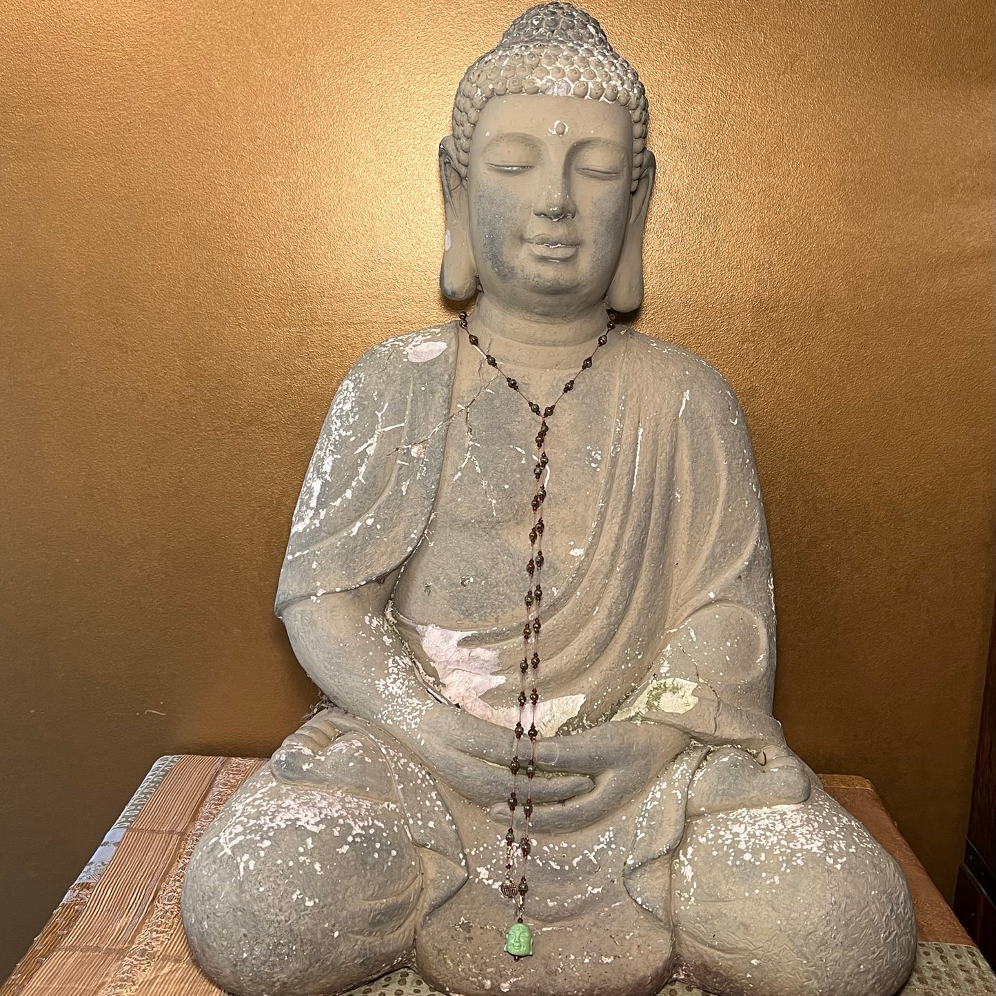 Green Porcelain Buddha Lariat