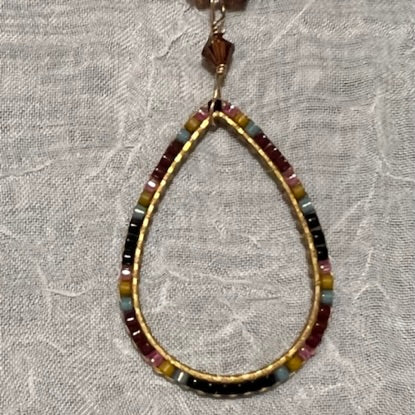 Night Beaded Oval