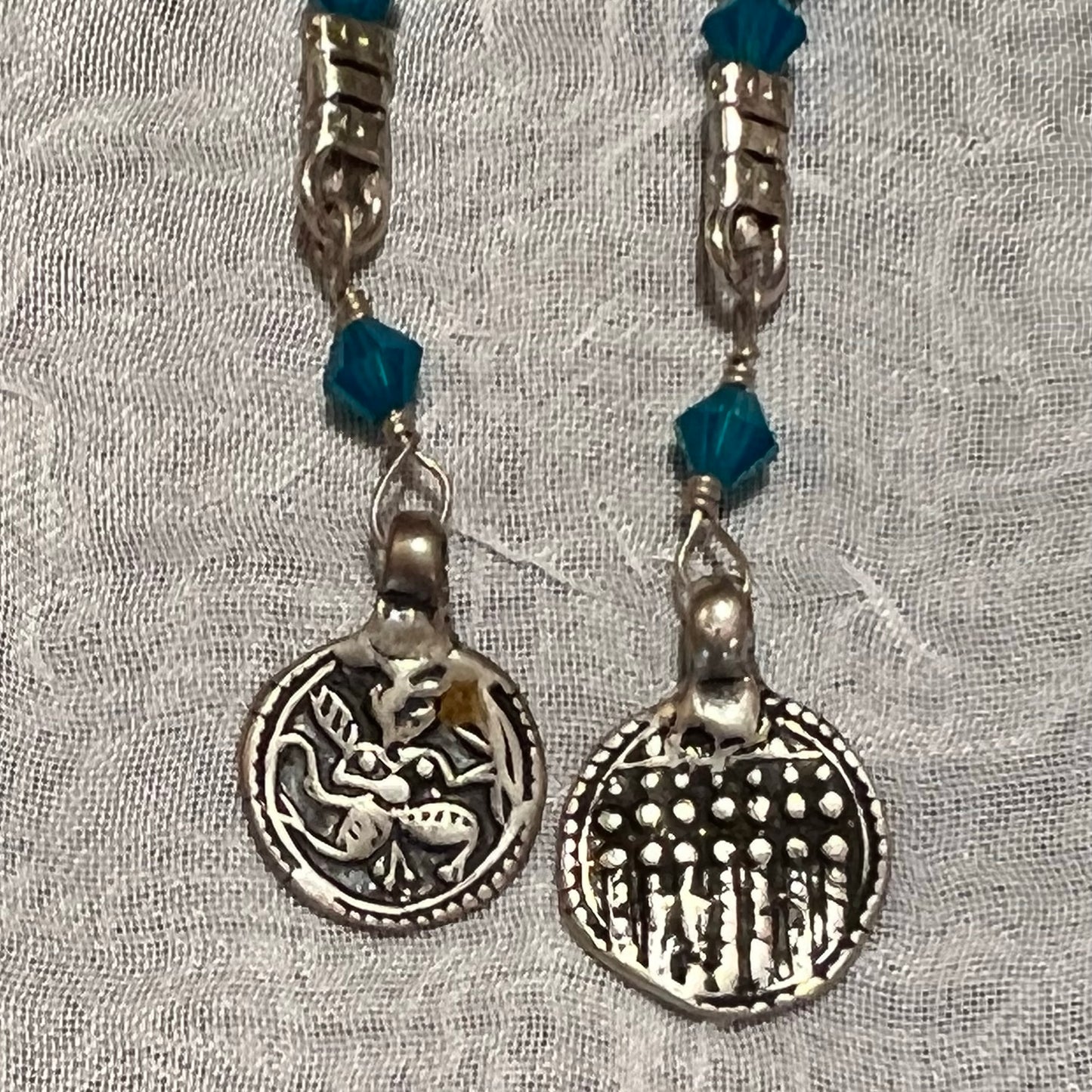 Caribbean Blue Crystal Lariat