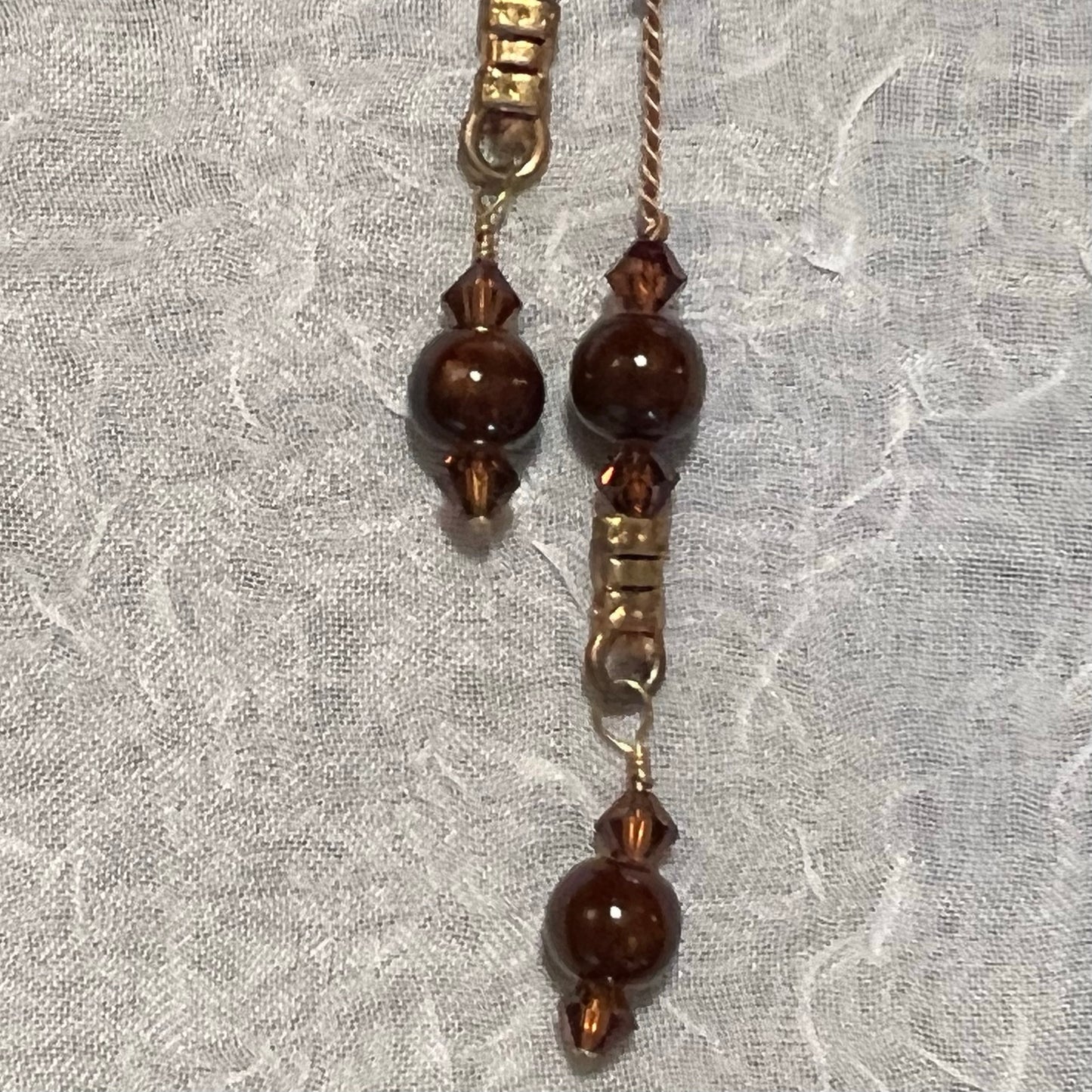 Brown Porcelain Lariat