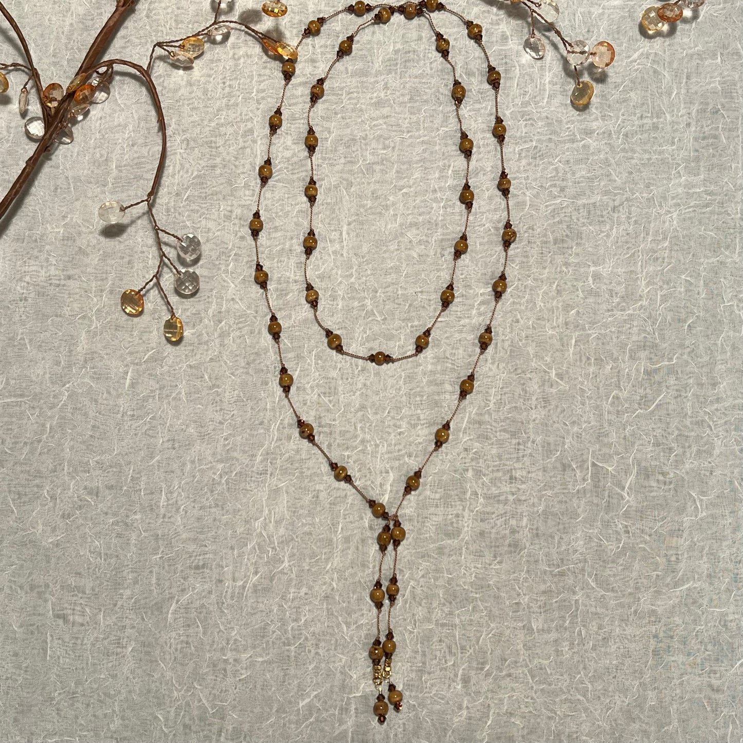 Blush Porcelain Lariat