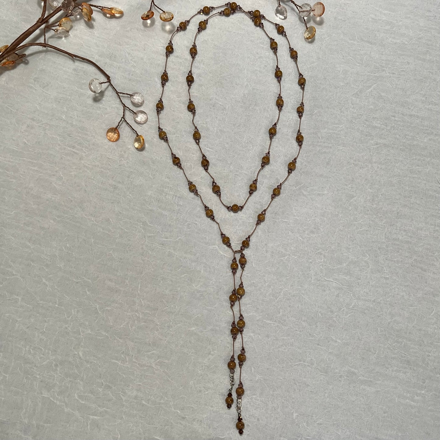 Blush Porcelain Lariat