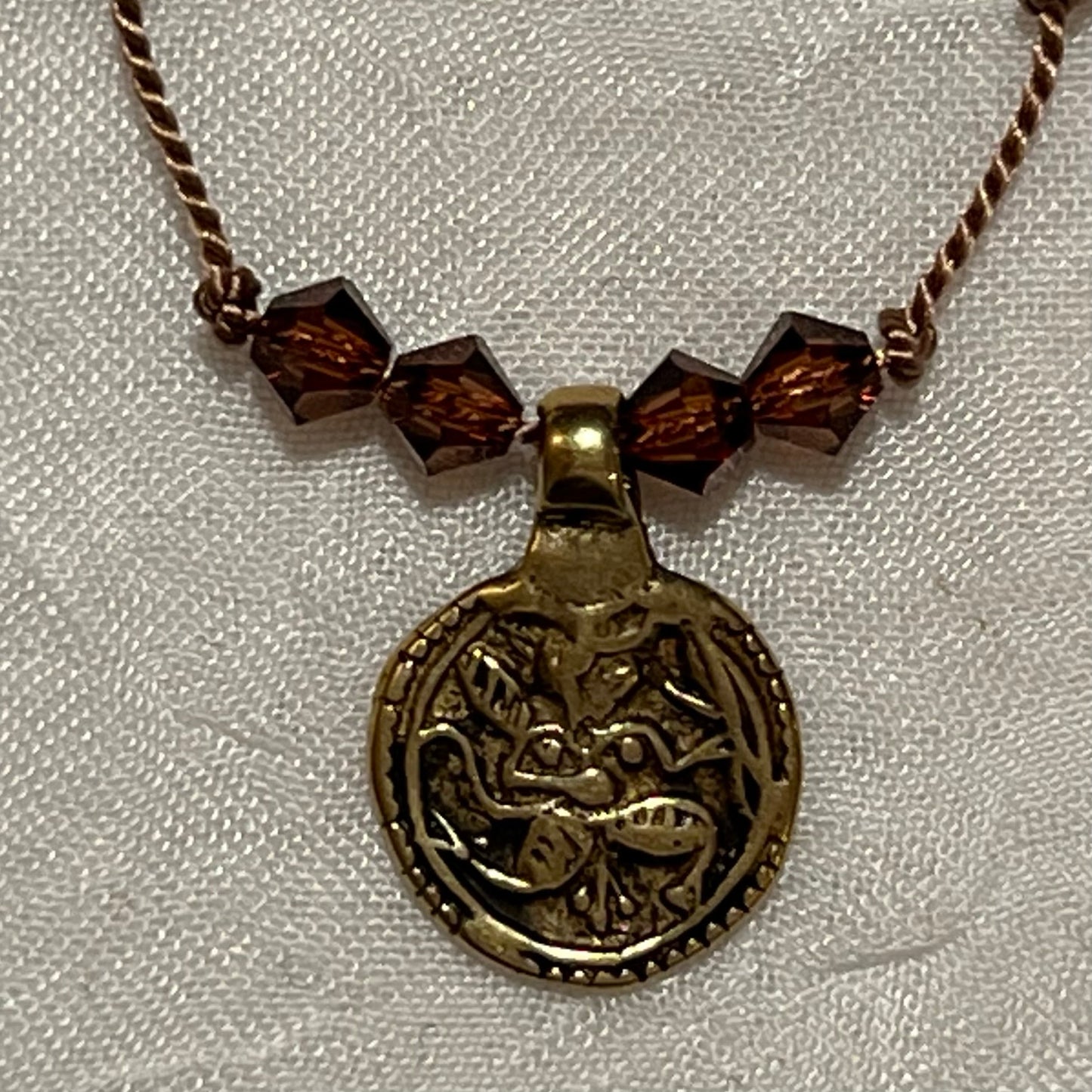 Smoked Topaz Crystal Coin