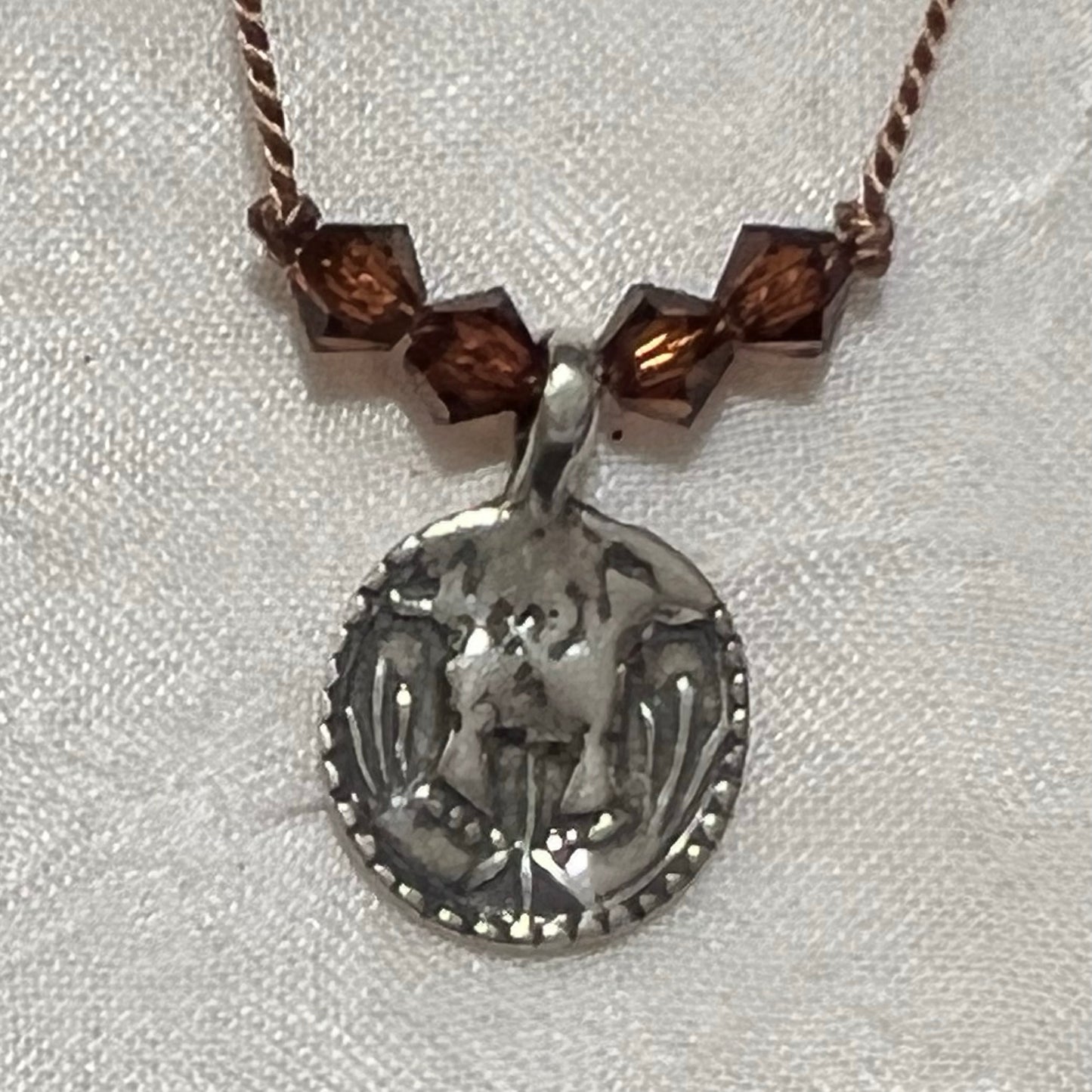 Smoked Topaz Crystal Coin