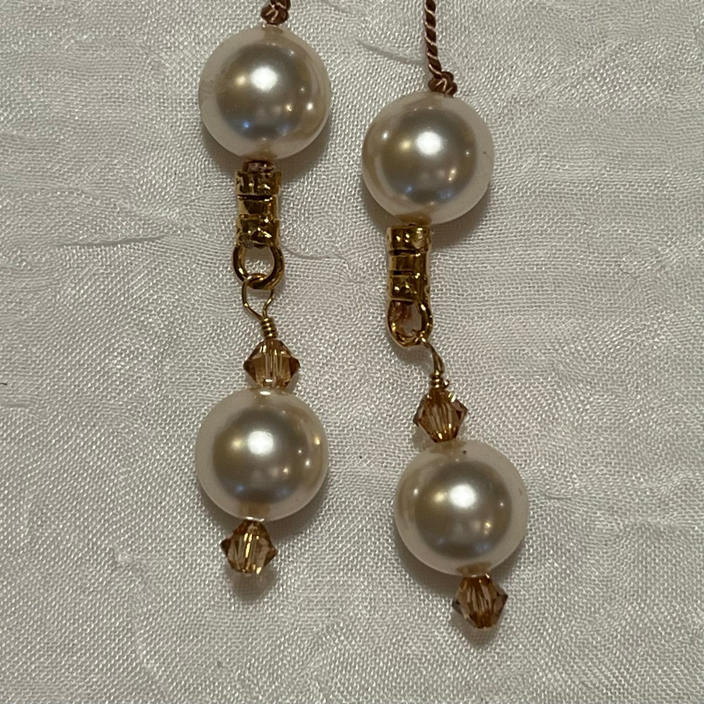 Creamrose Pearl Lariat