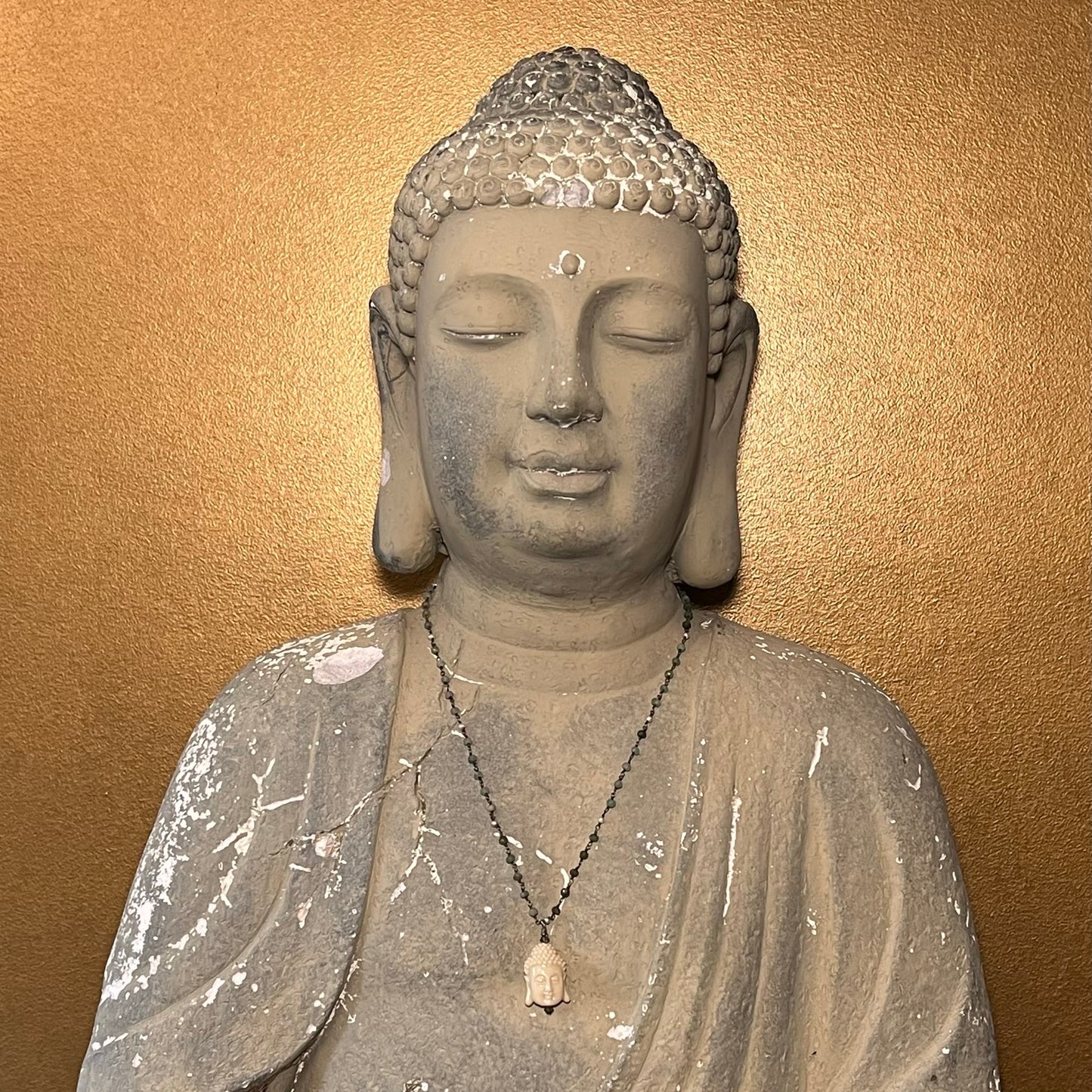 White Somber Buddha