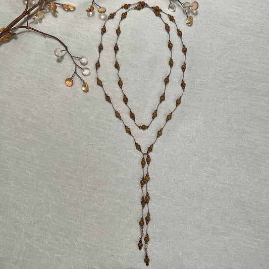 Blush Porcelain Lariat